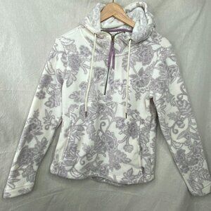 Avalanche Outdoor Supply Pullover Hoodie Pattern Floral 1/4 Zip Womens S NWOT